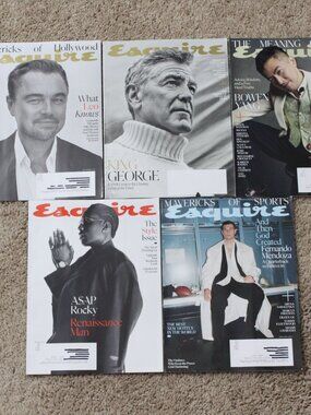 ESQUIRE MAGAZINE Lot Of 5 Sep 2025 to Apr 2026 Issues Featuring Leo & George